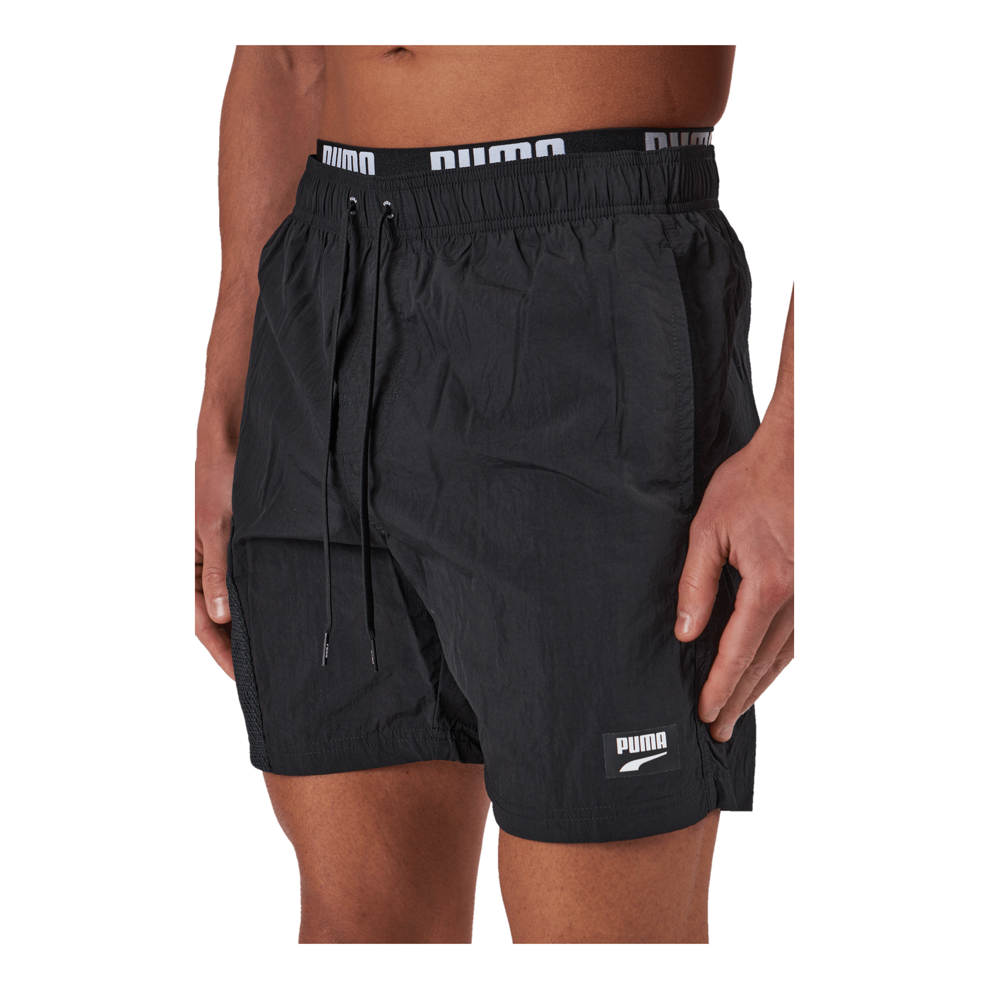 Swim Men Utility Mid Shorts 1p Black