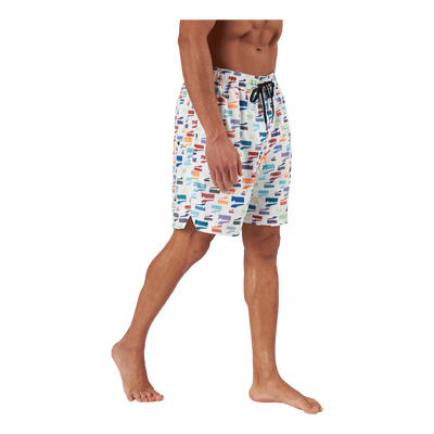 Swim Unisex Loose Fit Shorts 1 White Combo