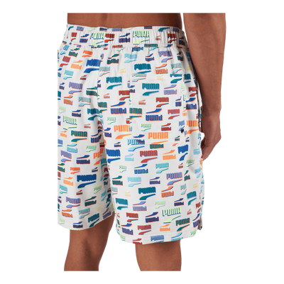 Swim Unisex Loose Fit Shorts 1 White Combo