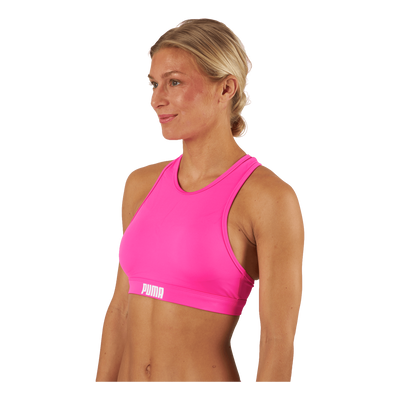 Swim Women Racerback Swim Top  Neon Pink