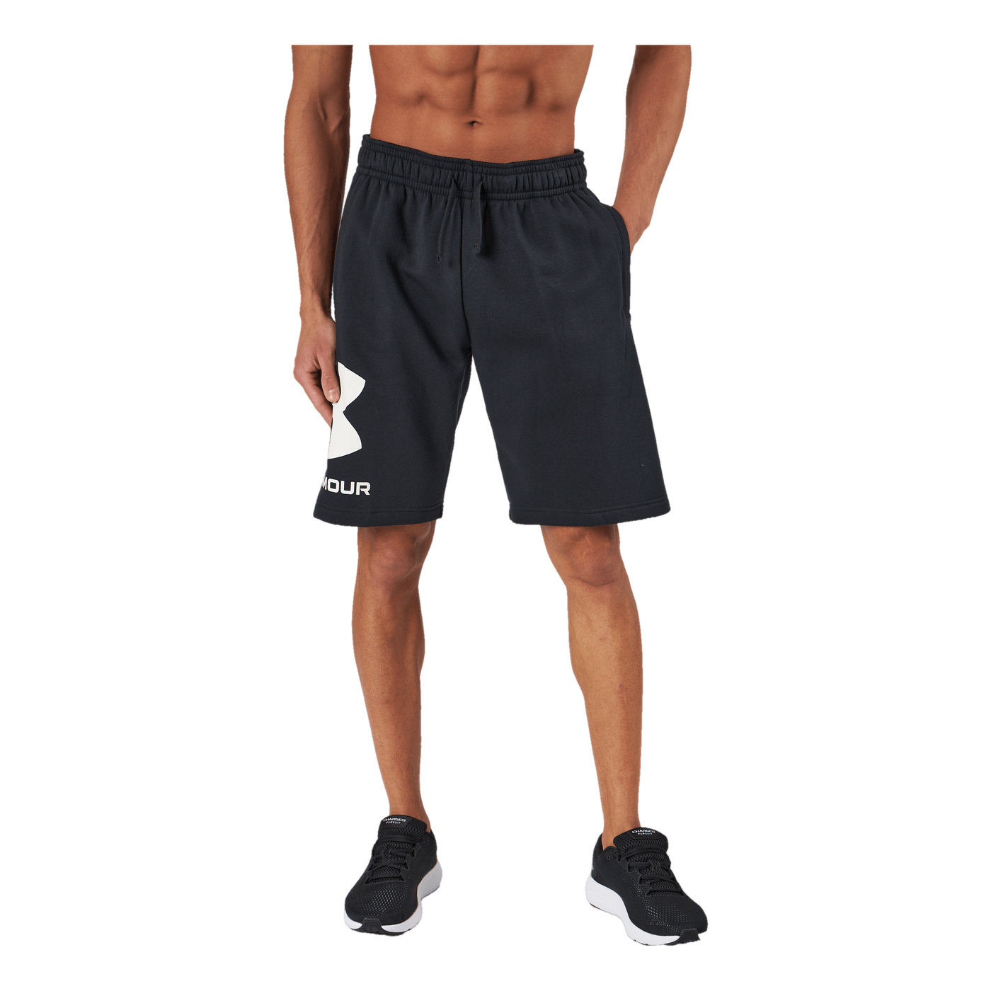 Ua Rival Flc Big Logo Shorts Black