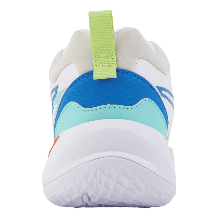 Playmaker Jr Puma White-mint-victoria Blue