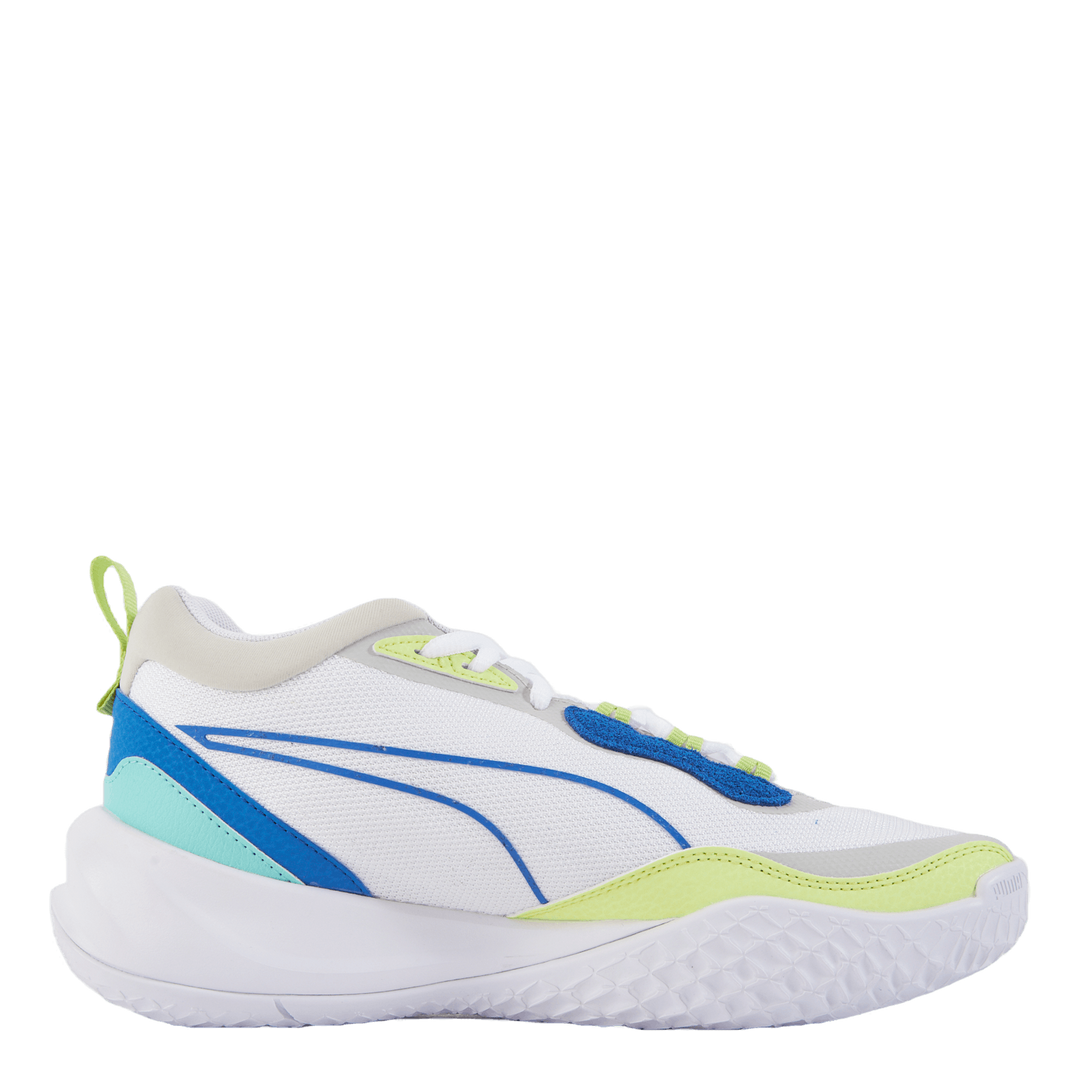 Playmaker Jr Puma White-mint-victoria Blue