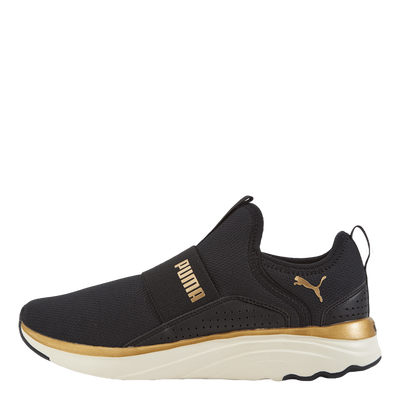 Softride Sophia Slip-on Wn S Puma Black-puma Gold-warm Whit