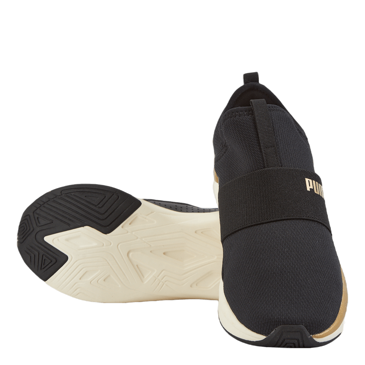 Softride Sophia Slip-on Wn S Puma Black-puma Gold-warm Whit