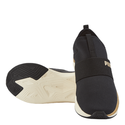Softride Sophia Slip-on Wn S Puma Black-puma Gold-warm Whit