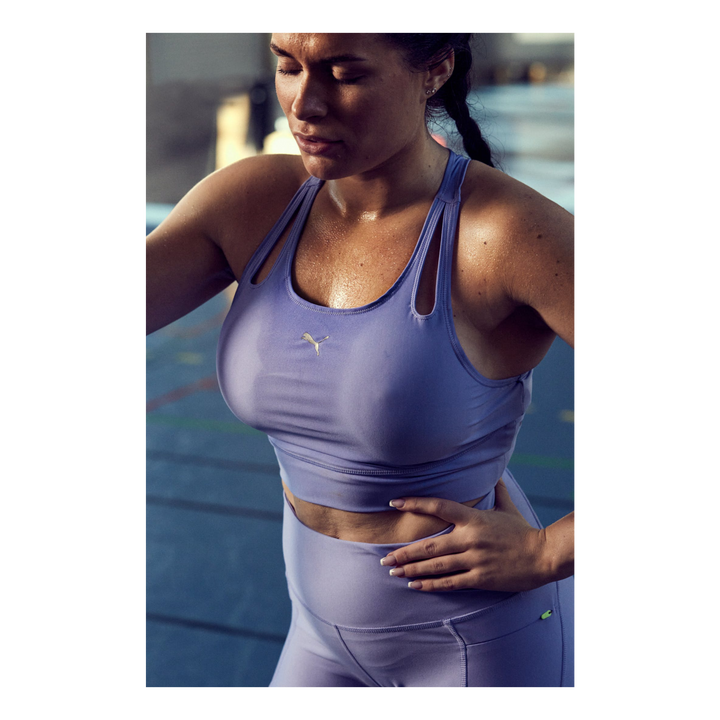 Run Ultraform Crop Tank W Elektro Purple