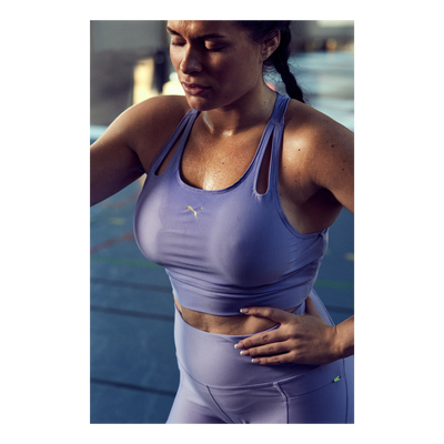 Run Ultraform Crop Tank W Elektro Purple