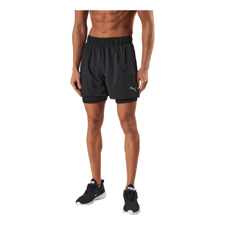 Run 2in1 5" Short Puma Black