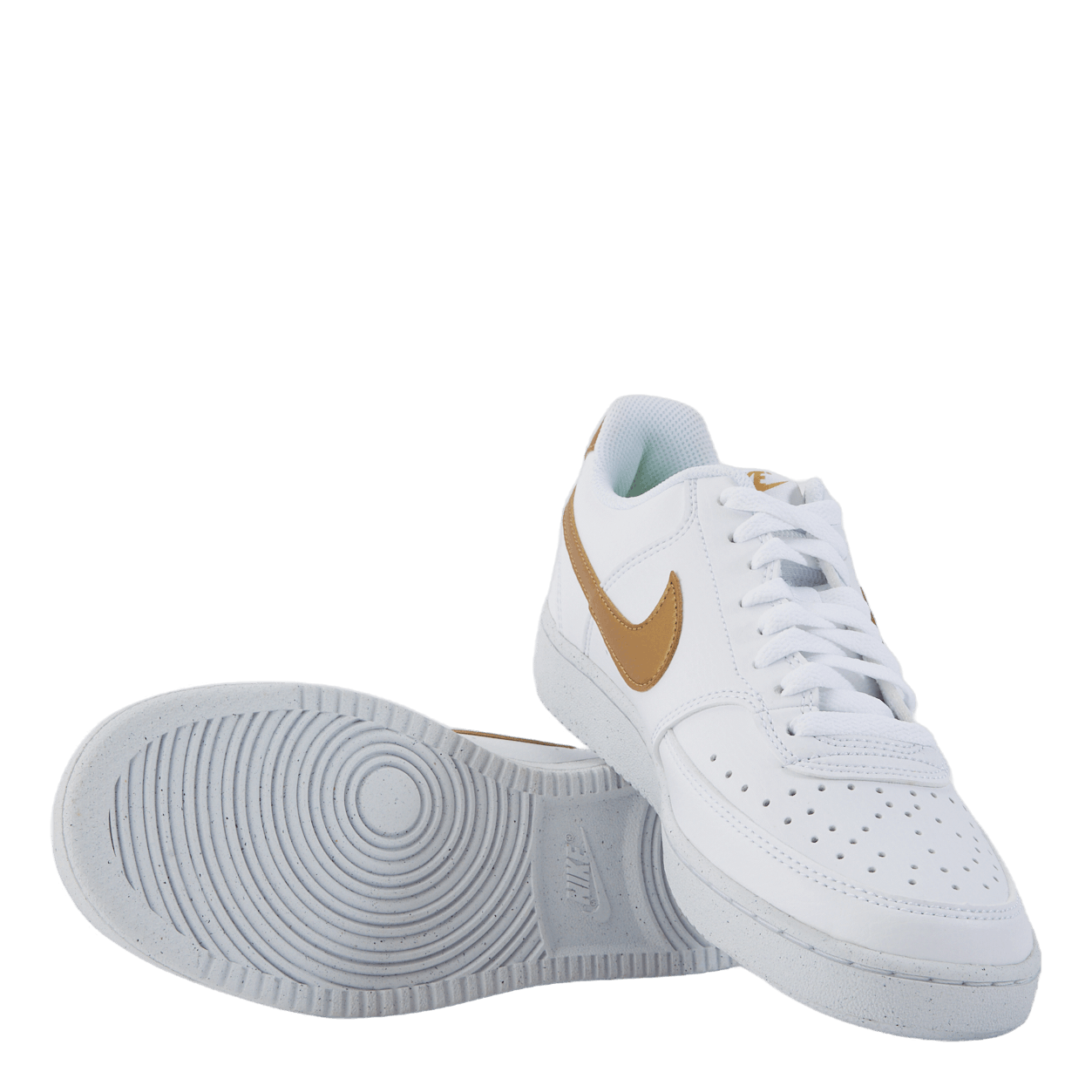 Court Vision Low Next Nature Women's Shoes WHITE/METALLIC GOLD-WHITE