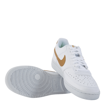 Court Vision Low Next Nature Women's Shoes WHITE/METALLIC GOLD-WHITE