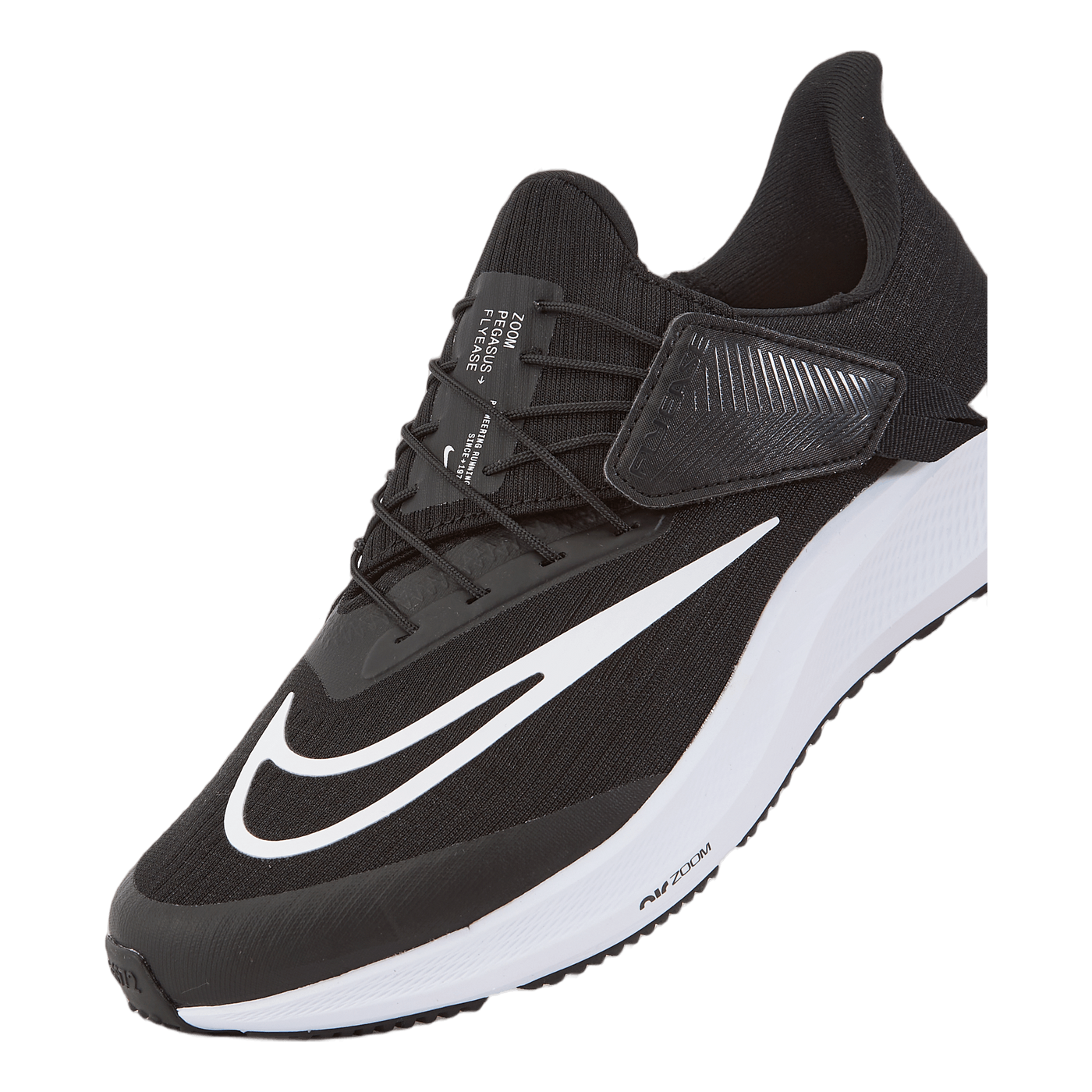 Air Zoom Pegasus 39 FlyEase Men's Easy On/Off Road Running Shoes BLACK/WHITE-DK SMOKE GREY