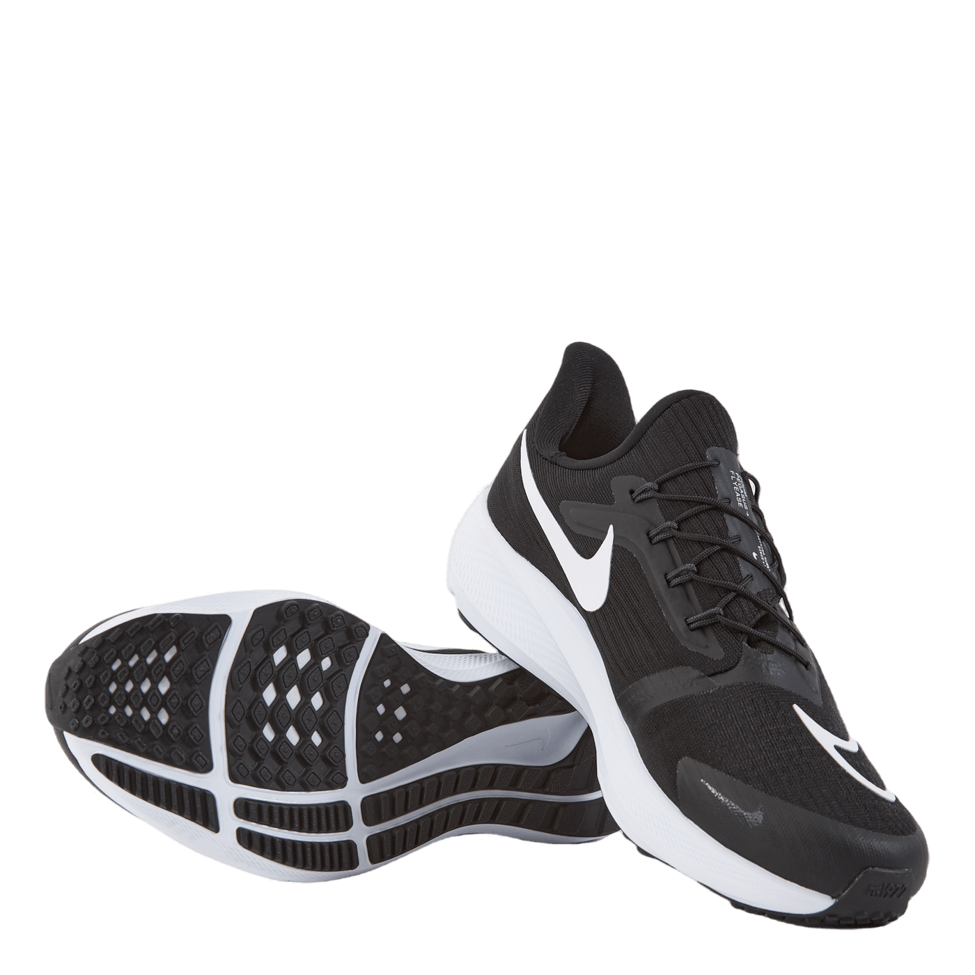 Air Zoom Pegasus 39 FlyEase Men's Easy On/Off Road Running Shoes BLACK/WHITE-DK SMOKE GREY