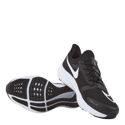 Air Zoom Pegasus 39 FlyEase Men's Easy On/Off Road Running Shoes BLACK/WHITE-DK SMOKE GREY