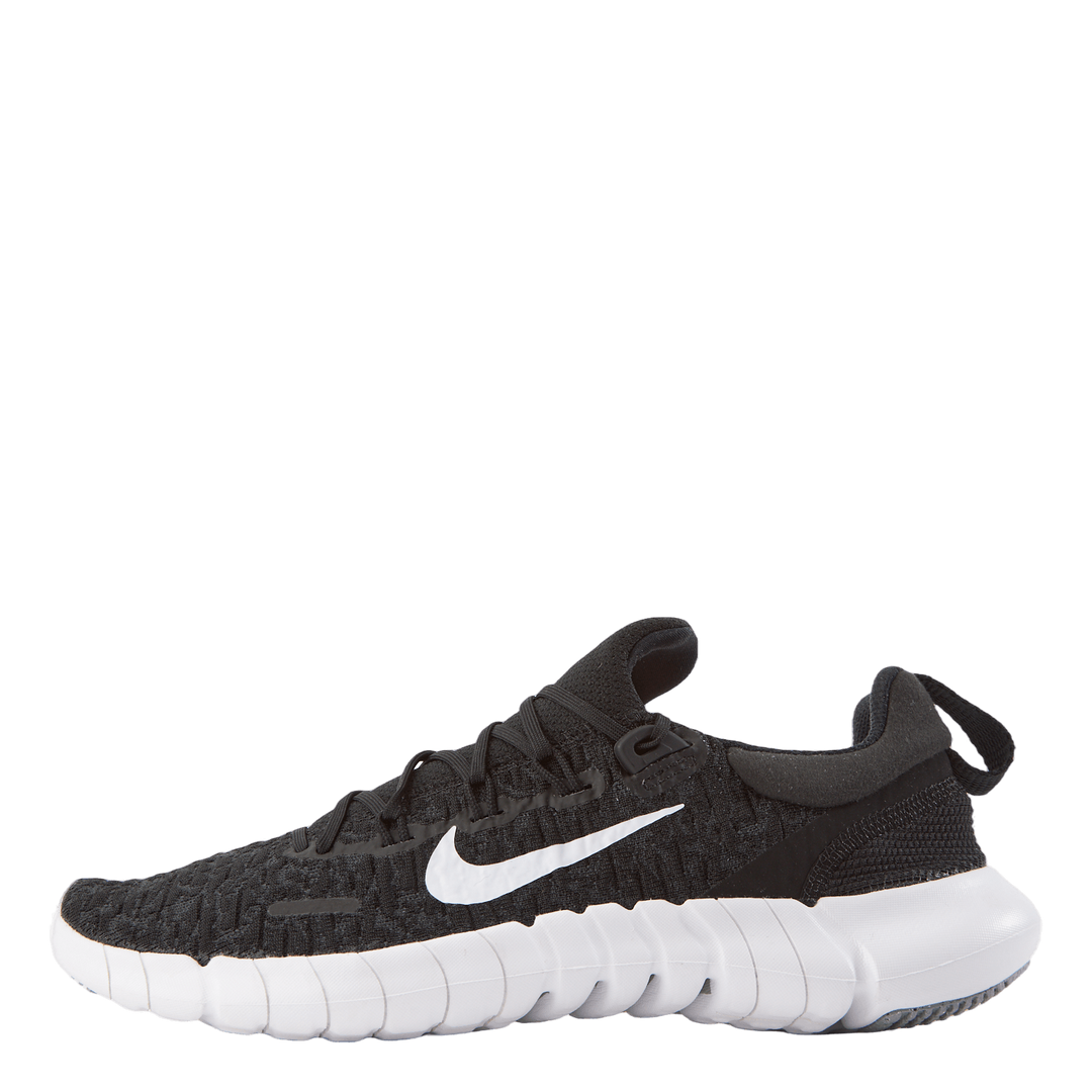 Free Run 5.0 Women s Road Running Shoes BLACK WHITE DK SMOKE GREY