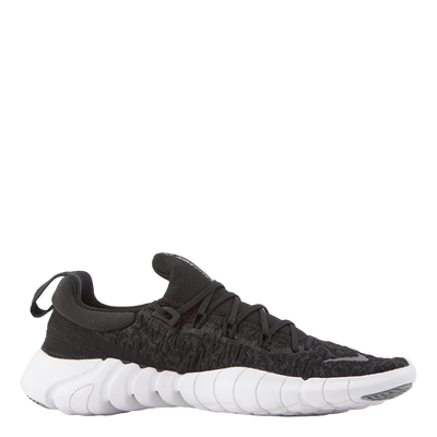 Free Run 5.0 Women's Road Running Shoes BLACK/WHITE-DK SMOKE GREY