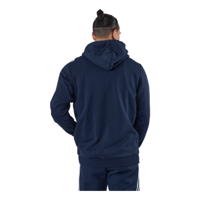 Essentials Fleece 3-Stripes Full-Zip Hoodie Legend Ink