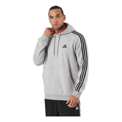 Essentials Fleece 3-Stripes Hoodie Medium Grey Heather