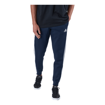 Essentials Fleece Fitted 3-Stripes Joggers Legend Ink