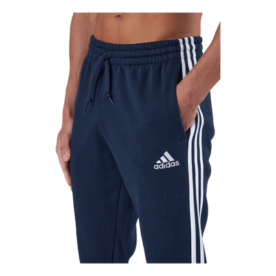 Essentials Fleece Fitted 3-Stripes Joggers Legend Ink