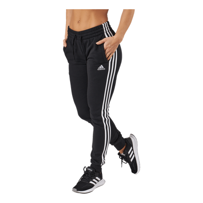 Essentials Fleece 3-Stripes Joggers Black