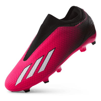 X Speedportal.3 Laceless Firm Ground Boots Team Shock Pink 2 / Zero Metalic / Core Black