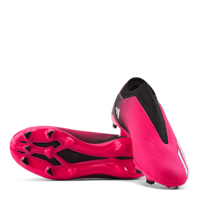 X Speedportal.3 Laceless Firm Ground Boots Team Shock Pink 2 / Zero Metalic / Core Black