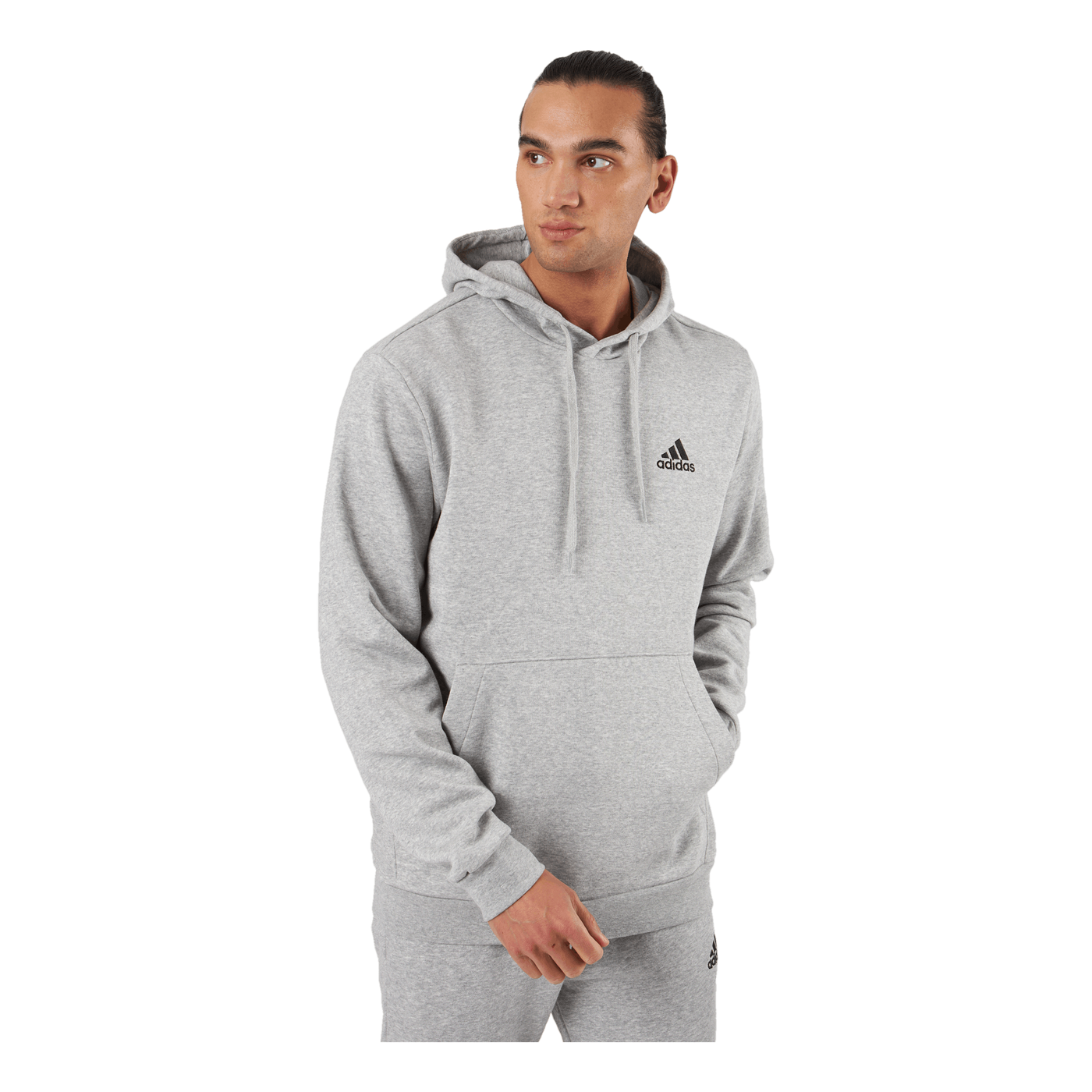 Essentials Fleece Hoodie Medium Grey Heather