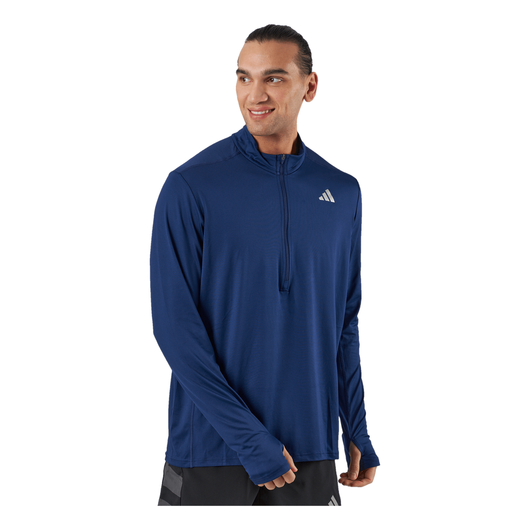 Own the Run 1/2 Zip Long-Sleeve Top Dark Blue