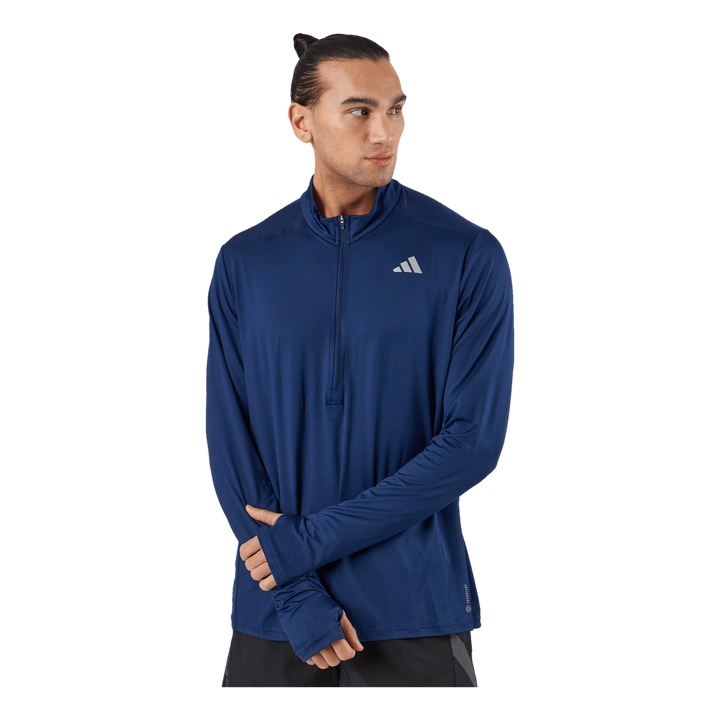 Own the Run 1/2 Zip Long-Sleeve Top Dark Blue