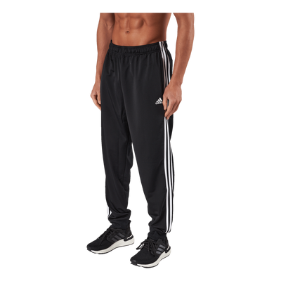 Essentials Warm-Up Tapered 3-Stripes Tracksuit Bottoms Black