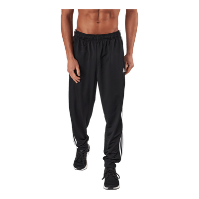 Essentials Warm-Up Tapered 3-Stripes Tracksuit Bottoms Black