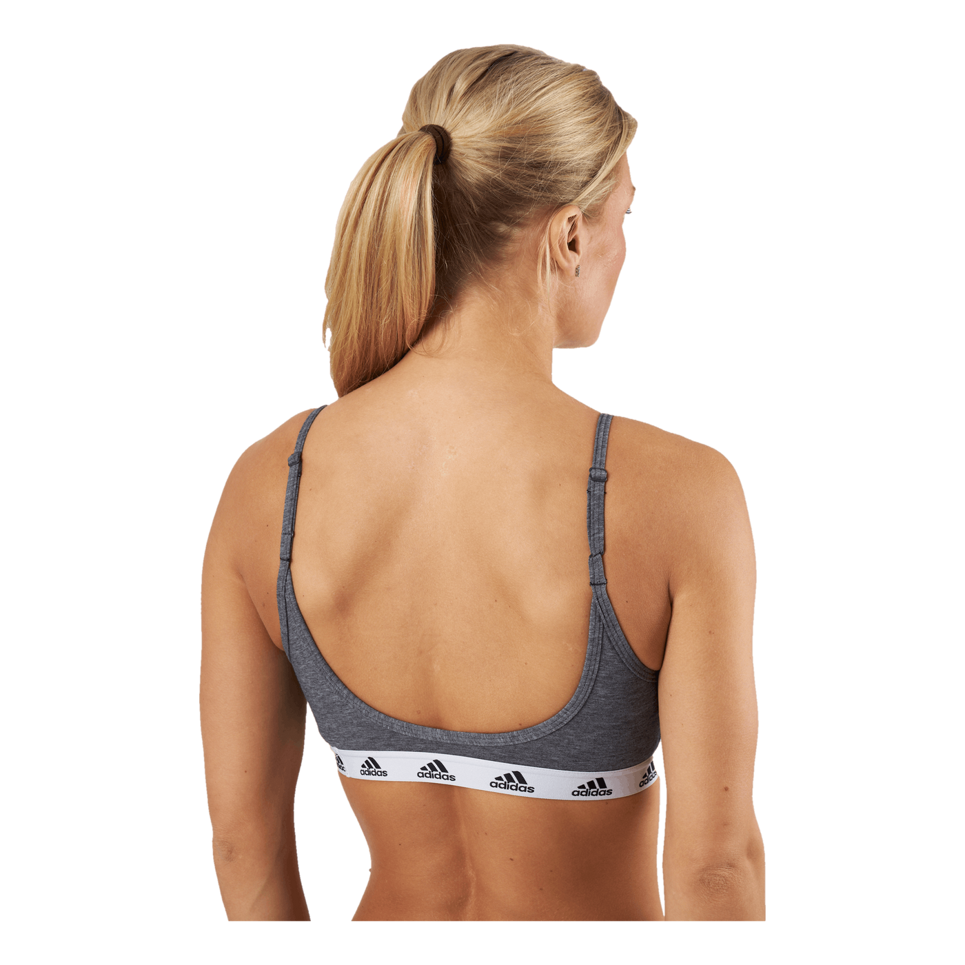 adidas Purebare Light-Support Bra Dark Grey Heather