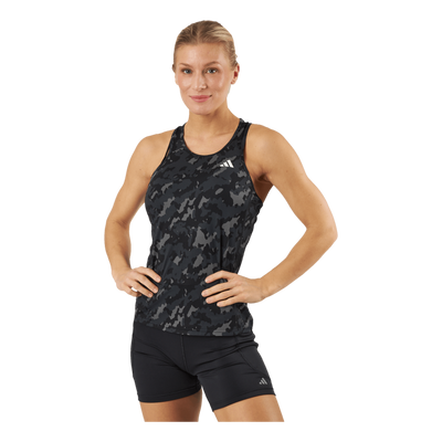 Own the Run Camo Running Tank Top Black