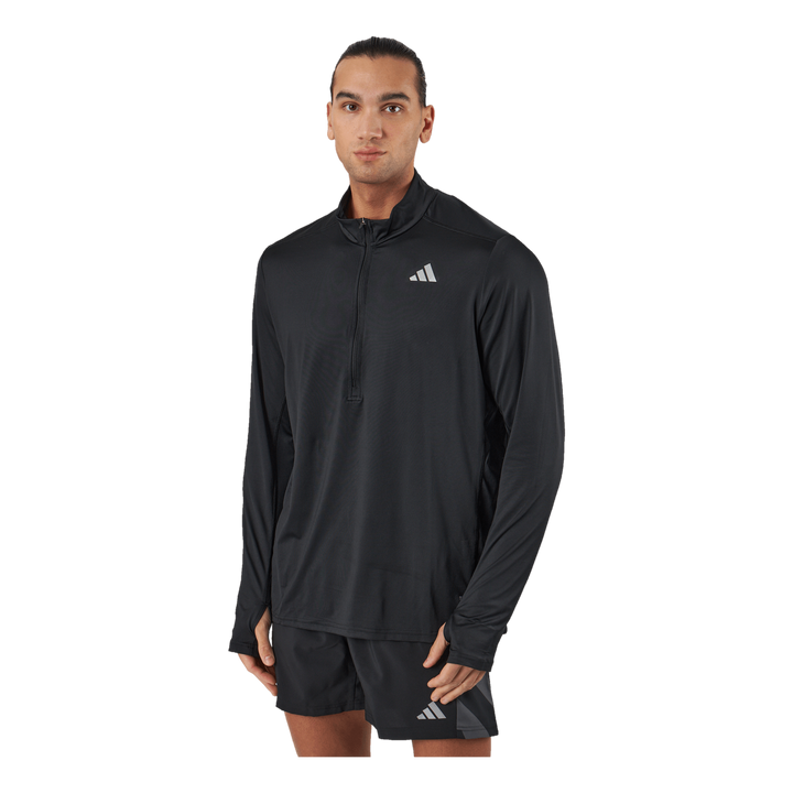 Own the Run 1/2 Zip Long-Sleeve Top Black