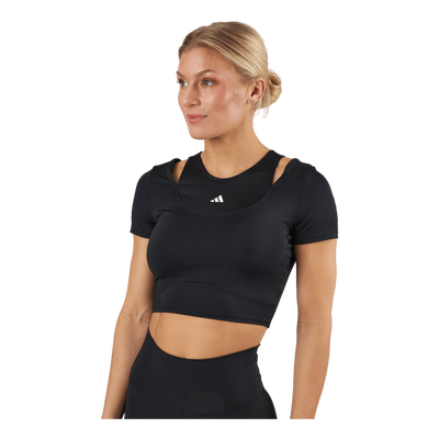 HIIT AEROREADY Crop Training T-Shirt Black