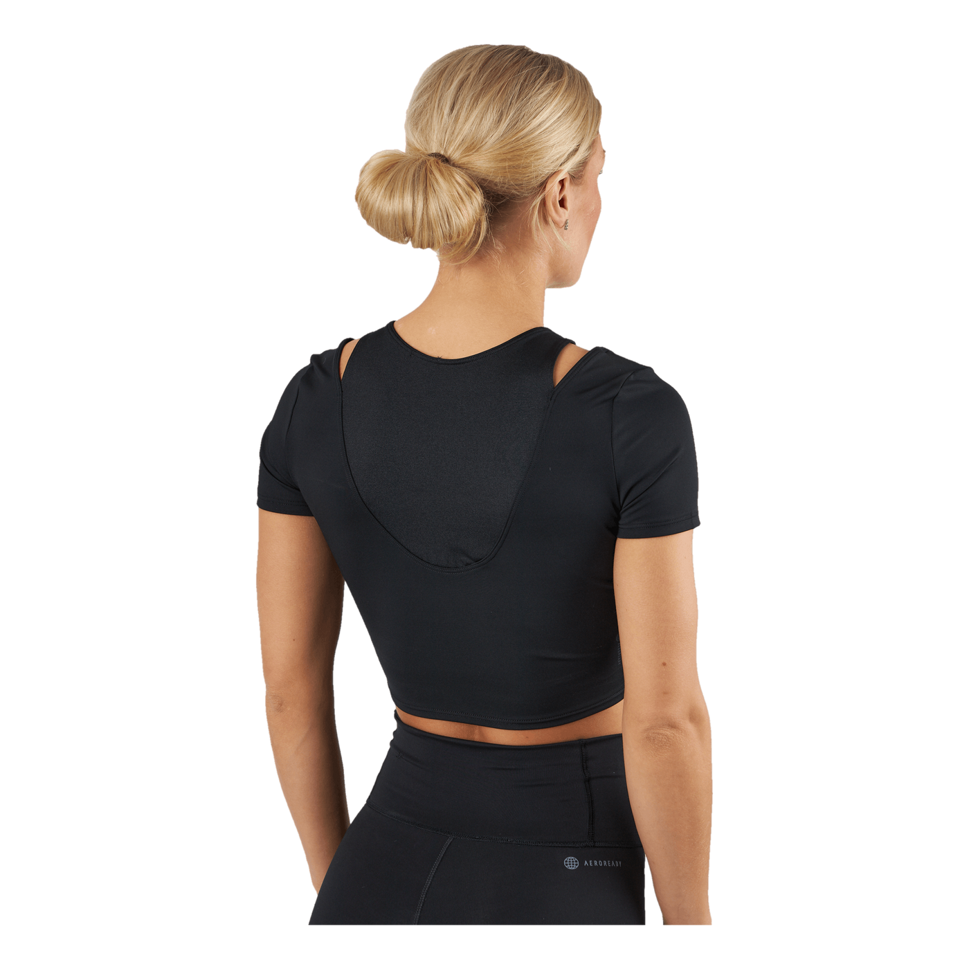 HIIT AEROREADY Crop Training T-Shirt Black