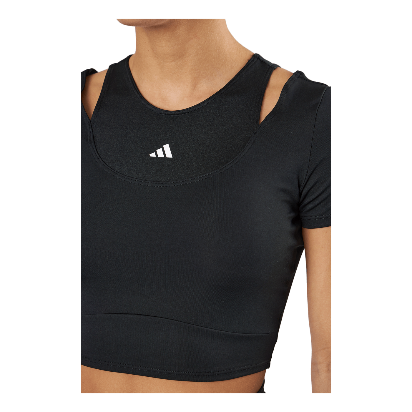HIIT AEROREADY Crop Training T-Shirt Black
