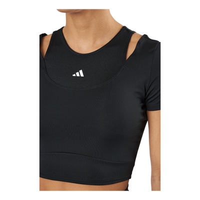 HIIT AEROREADY Crop Training T-Shirt Black