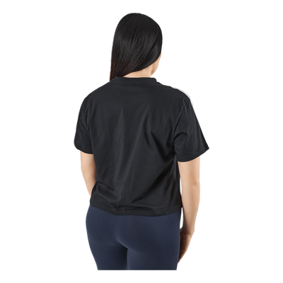 Essentials 3-Stripes Single Jersey Crop Top Black