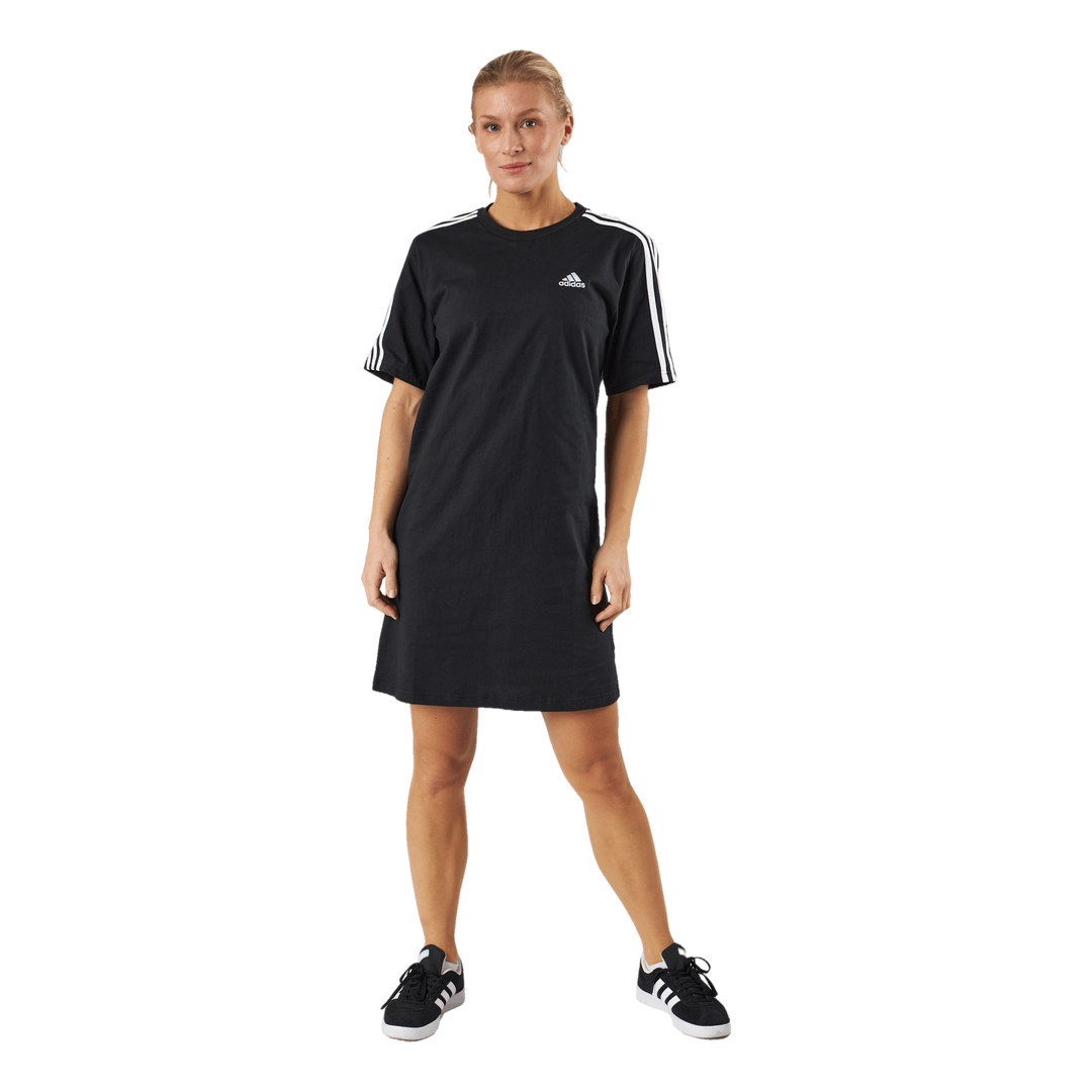 Essentials 3-Stripes Single Jersey Boyfriend Tee Dress Black - adidas Runforest.com Essentials 3-Stripes Single Jersey Boyfriend Tee Dress Black - adidas Runforest.com