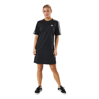 Essentials 3-Stripes Single Jersey Boyfriend Tee Dress Black