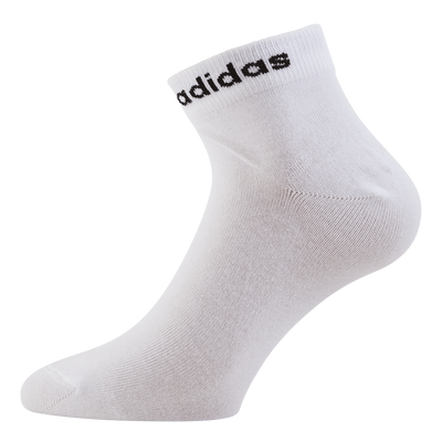 Think Linear Ankle Socks 3 Pairs White / Black