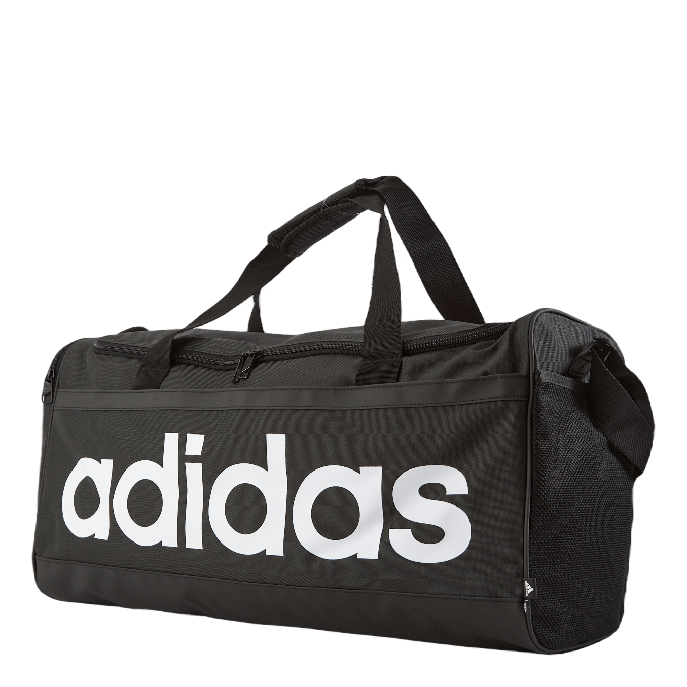 Essentials Linear Duffel Bag Medium Black / White