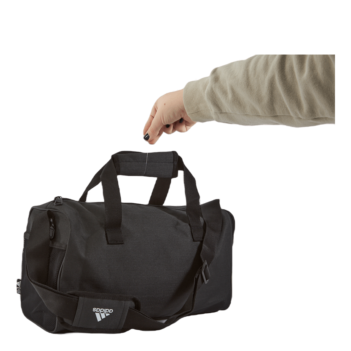 Essentials Linear Duffel Bag Extra Small Black / White