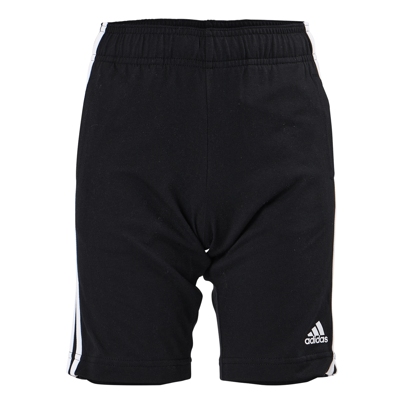 Essentials 3-Stripes Knit Shorts Black