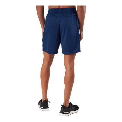 Train Essentials Piqué 3-Stripes Training Shorts Dark Blue