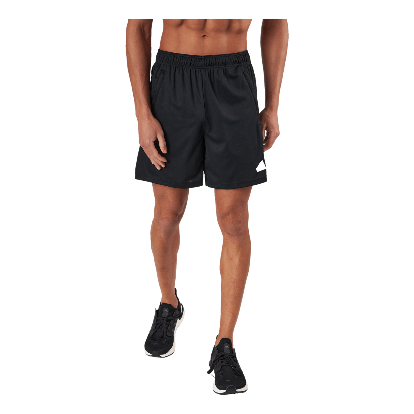 Train Essentials Logo Training Shorts Black