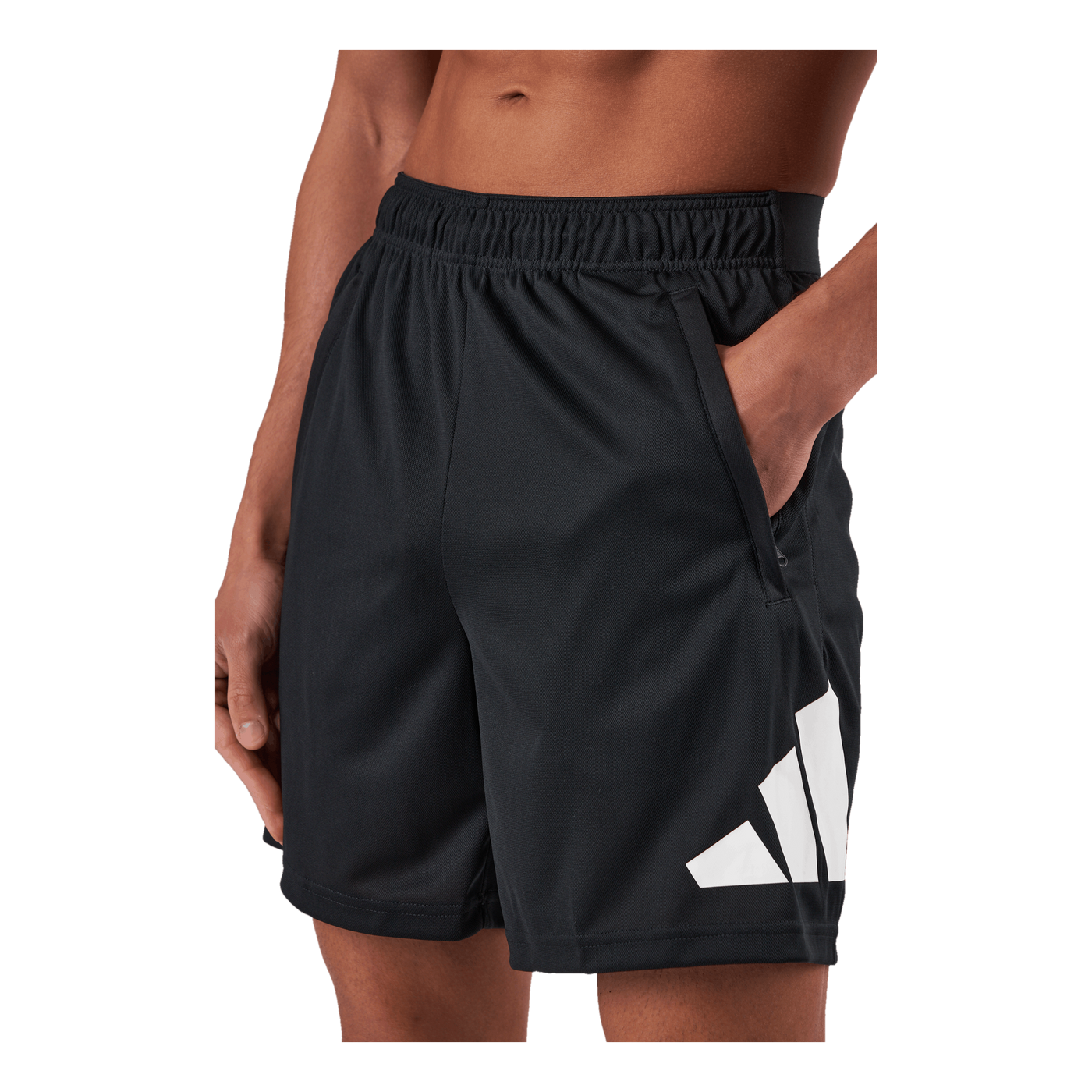 Train Essentials Logo Training Shorts Black