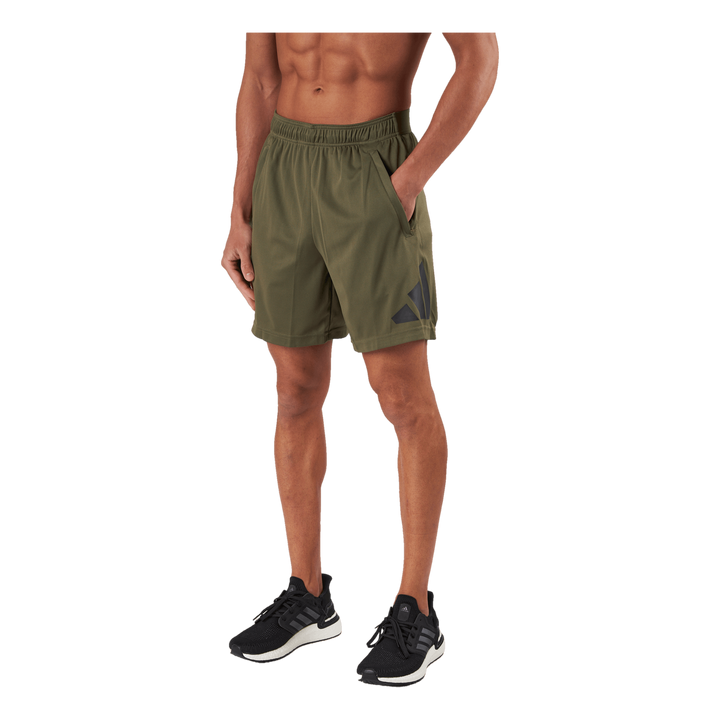 Train Essentials Logo Training Shorts Olistr/Black